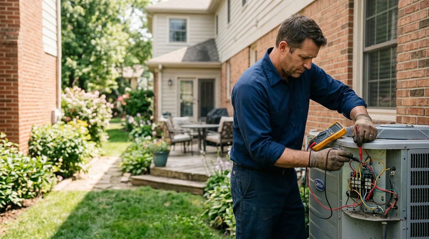 HVAC technician working near East Randolph, VT
